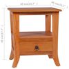vidaXL Bedside Cabinet Solid Mahogany Wood