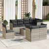 vidaXL Garden Sofa Set Light Grey, Dark Grey