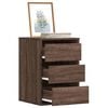 vidaXL Chest of Drawers Brown Oak Engineered Wood Small Chest of Drawers