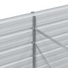 vidaXL Garden Raised Bed Silver Galvanized Steel 63 x 31.5 x 30.3 in