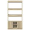vidaXL Highboard Sonoma oak Engineered wood Medium Highboard