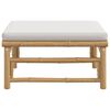 vidaXL Garden Footstool Light Gray Bamboo Medium Modular