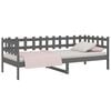 vidaXL Day Bed Grey Solid pine wood 35.4x78.7 in