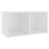 vidaXL 3 Piece TV Stand Set High Gloss White Engineered Wood