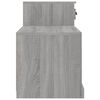 vidaXL Shoe Cabinet Grey Sonoma Engineered Wood Medium Shoe Cabinet