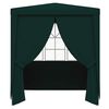 vidaXL Professional Party Tent with Side Walls 6.6'x6.6' Green 0.3 oz/ft²