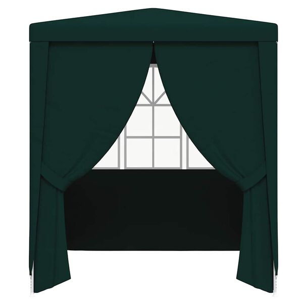 vidaXL Professional Party Tent with Side Walls 6.6'x6.6' Green 0.3 oz/ft²