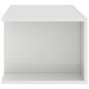 vidaXL TV Cabinet High gloss white Engineered wood 35.4 x 15.4 x 11.8 in