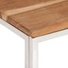 vidaXL Coffee Table Silver and Natural Wood