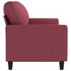 vidaXL 3-Seater Sofa Wine Red Fabric (100% polyester), Metal, Textilene