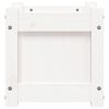 vidaXL Garden Planter Set of 2 White Solid pine wood 12.2 in dimensions