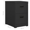 vidaXL Filing Cabinet Anthracite Steel Medium Anthracite Filing Cabinet