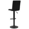 vidaXL Bar Stool Set of 2 Black Steel Adjustable Height Bar Stool