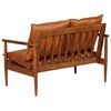 vidaXL Sofa Brown Goat leather 2-Seater Durable Sofa Rectangular