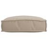 vidaXL Cushion Taupe 19.69 x 19.69 x 4.72 in Oxford Fabric