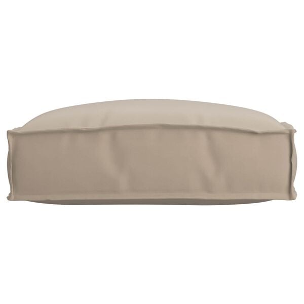 vidaXL Cushion Taupe 19.69 x 19.69 x 4.72 in Oxford Fabric