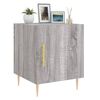 vidaXL Bedside Cabinet Set of 2 Grey Sonoma Engineered wood and iron