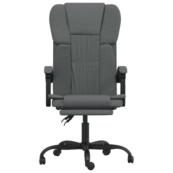 vidaXL Reclining Office Chair Dark Gray