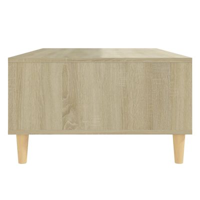 vidaXL Coffee Table White and Sonoma Oak 40.7"x23.6"x13.8" Engineered Wood