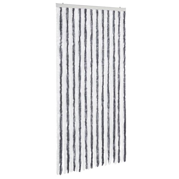 vidaXL Insect Curtain Grey and White 39.4x86.6" Chenille