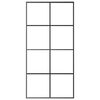 vidaXL Sliding Door with Hardware Set 40.4x80.7" ESG Glass&Aluminium