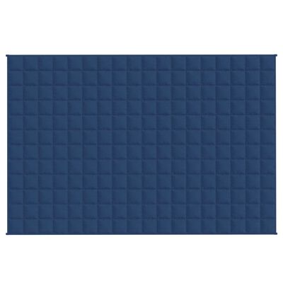 vidaXL Weighted Blanket Blue 53.9"x78.7" 22 lb Fabric