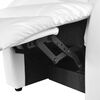 vidaXL Massage Recliner Chair White Faux Leather