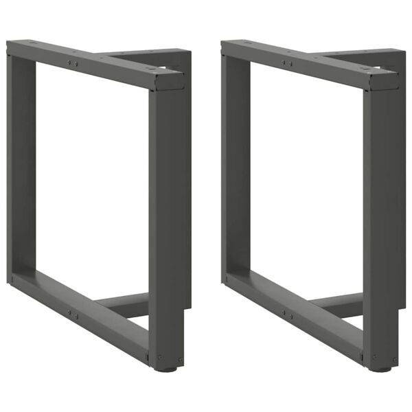 vidaXL Dining Table Leg Anthracite Powder-coated steel Medium