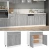 vidaXL Drawer Bottom Cabinet Gray Sonoma Engineered wood