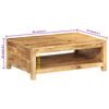 vidaXL Coffee Table Natural Solid mango wood 31.5x21.7x11.8 in