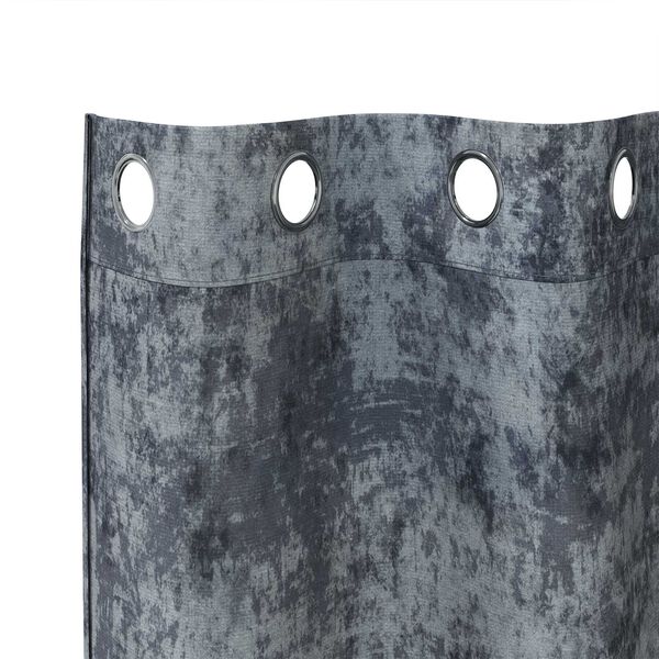 vidaXL Velvet Curtains 2 pcs Silver Grey 102.36 x 55.12 in Velvet