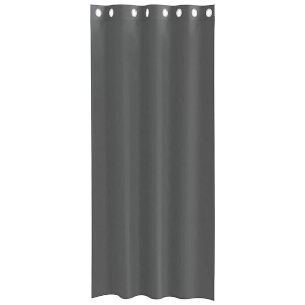 vidaXL Voile Curtains with Grommets 2 pcs Dark Grey 55.1x96.5"