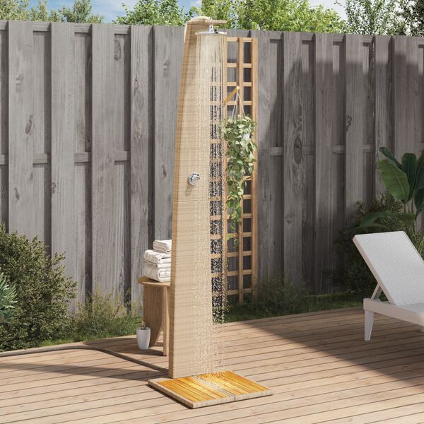 vidaXL Outdoor Shower Beige