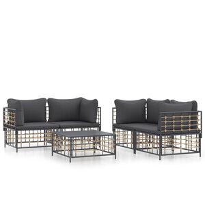 vidaXL Garden Lounge Set Anthracite