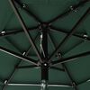vidaXL Parasol Green Polyester, powder-coated aluminum Large Tiltable