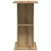 vidaXL Aquarium Stand Artisan oak Engineered wood Medium Aquarium Stand