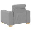 vidaXL Sofa Set Gray fabric