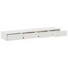 vidaXL Bed Drawers White 55.12 x 14.37 x 6.50 in Engineered Wood