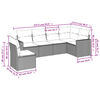 vidaXL Garden Sofa Set Light grey PE rattan Modular Modular