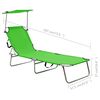 vidaXL Sun Lounger Green
