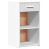 vidaXL Bedside Cabinet Set of 2 White Engineered Wood Compact