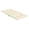 vidaXL Lowback Chair Cushion Set of 4 Cream Oxford fabric (100% polyester)