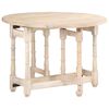 vidaXL Dining Table Bleached wood Solid mango wood Standard Durable