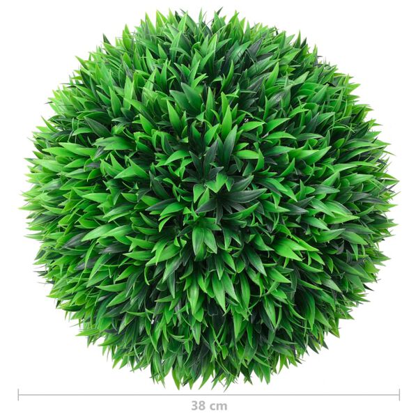 vidaXL Artificial Boxwood Ball Lush Mixed Green Polyethylene Medium