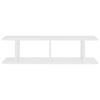 vidaXL Wall Shelf Set of 2 White Engineered wood 29.5 x 7.1 x 7.9 in