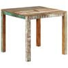vidaXL Dining Table Multicolor Reclaimed wood Medium Durable
