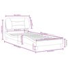 vidaXL Bed Frame Black and white