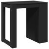 vidaXL Bar Table Black Engineered wood 40.2 in x 27.6 in x 40.7 in