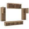 vidaXL TV Cabinet Set Wall-mounted 6 pcs Artisan oak Engineered wood