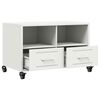 vidaXL TV Cabinet White Cold-rolled steel Medium TV Cabinet